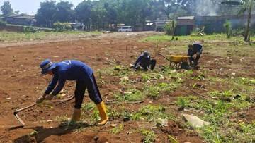 Napi Lapas Bogor Garap Lahan Idle Jadi Lahan Tani