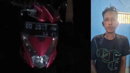 Kronologi Marvel Thanos Warga Manado Bawa Kabur Motor ASN Bone, Ditangkap di Parepare