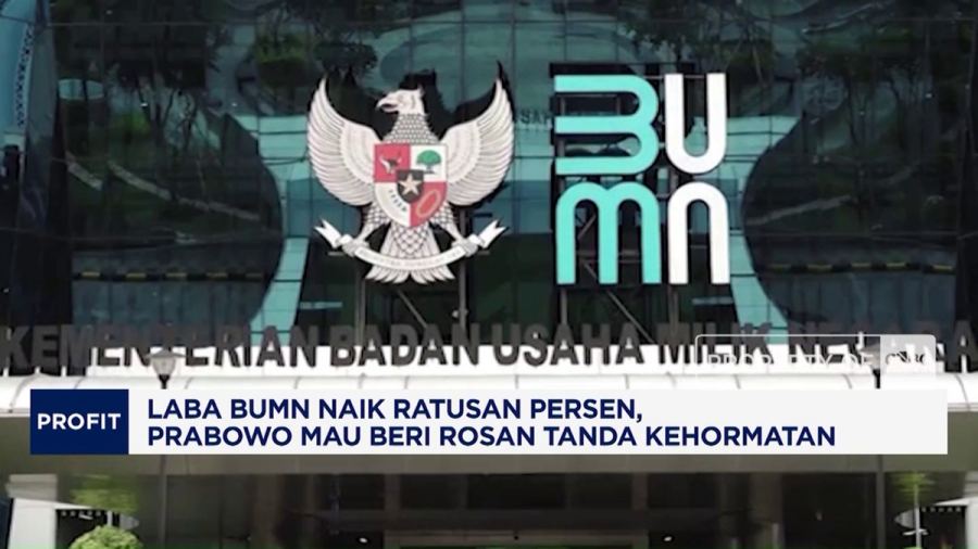 Laba BUMN Naik Ratusan Persen, Prabowo Beri Rosan Tanda Kehormatan