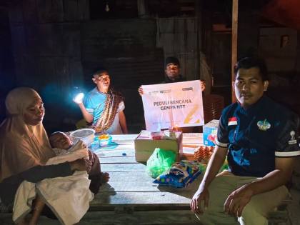 Penyaluran Bantuan WIZ Rekap 269 Penerima Manfaat Di Desa Marapokot