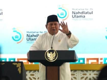 Prabowo Ingatkan Jasa Ulama Lewat Slogan "Jas Hijau" di Pembukaan Muktamar ke-35 NU