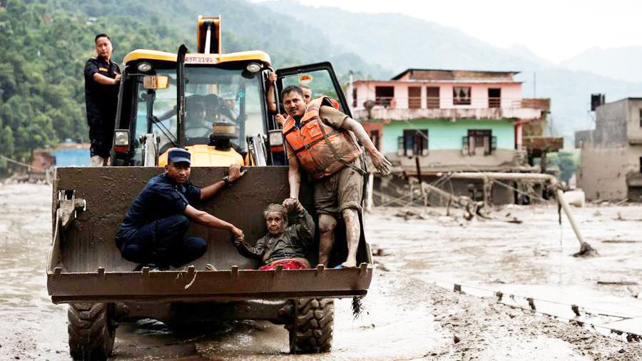 Foto-Foto Terkini Nepal Usai Banjir Dahsyat, Kondisinya Bikin Hati Sedih