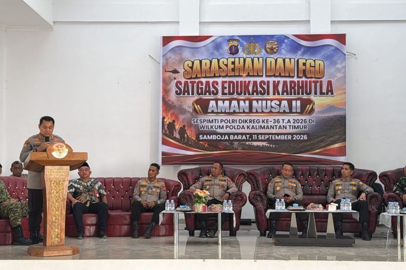Sespimti Polri perkuat edukasi deteksi dini karhutla di Samboja Barat