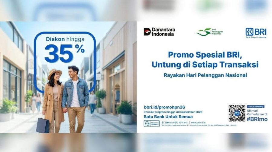 Apresiasi Nasabah di Hari Pelanggan Nasional 2026, BRI Hadirkan Promo di Berbagai Merchant
