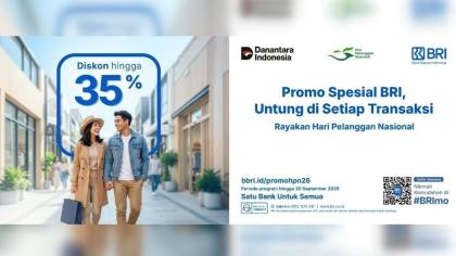 Apresiasi Nasabah di Hari Pelanggan Nasional 2026, BRI Hadirkan Promo di Berbagai Merchant