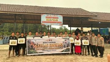 Cegah Karhutla, Sespimti Polri Gelar Baksos dan Edukasi Warga di Kalteng