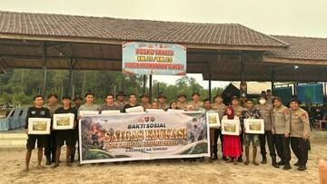 Cegah Karhutla, Sespimti Polri Gelar Baksos dan Edukasi Warga di Kalteng