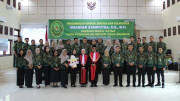 Isnandar Syahputra Dilantik Jadi Wakil Ketua PN Arga Makmur Bengkulu