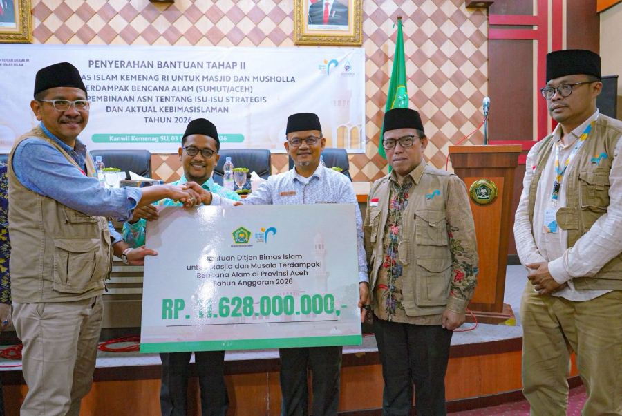 Bantu Pulihkan Rumah Ibadah Pascabanjir, Kemenag Salurkan Rp11,6 Miliar di Aceh