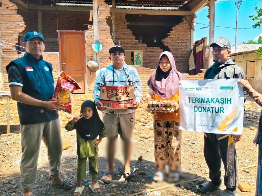 Respon Cepat Aduan Warga, Relawan WIZ dan Wahdah Peduli Salurkan Bantuan Sembako dan Cangkupan Kebutuhan Bayi di Nagekeo