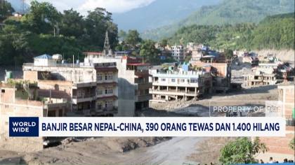 Video: Banjir Besar Nepal-China, 390 Orang Tewas dan 1.400 Hilang