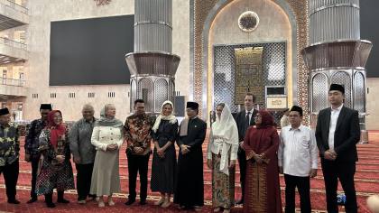 Putri Mahkota Victoria Menolak Pukul Bedug saat Kunjungi Masjid Istiqlal