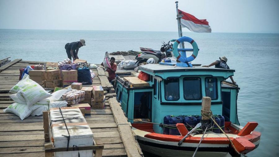 FOTO: Aktivitas di Pulau Dekat Anak Krakatau Berjalan Normal