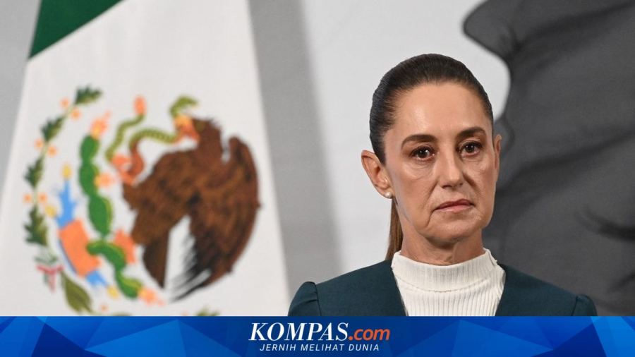 Trump Unggah Peta Meksiko Berbendera AS, Presiden Sheinbaum Angkat Suara