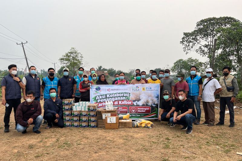 ANTARA Kalbar - PLN Nusantara Power serahkan bantuan tangani karhutla