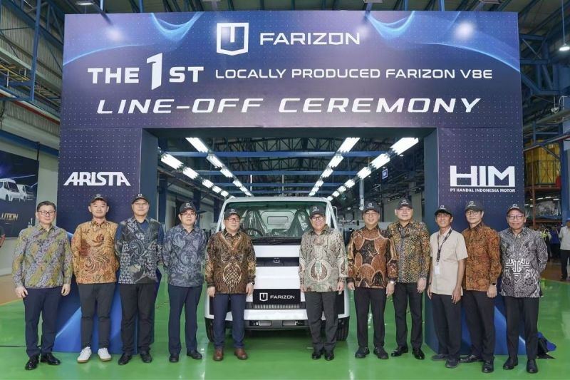 Farizon Resmikan Pabrik Perakitan Kendaraan Niaga Pertama di Luar Negeri yang Berlokasi di Indonesia, V8E Hasil Rakitan Lokal Mulai Diproduksi