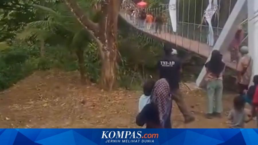 Jembatan di Pangandaran "Ambruk" Saat Diresmikan, TNI AD Beri Penjelasan