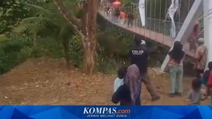 Jembatan di Pangandaran "Ambruk" Saat Diresmikan, TNI AD Beri Penjelasan