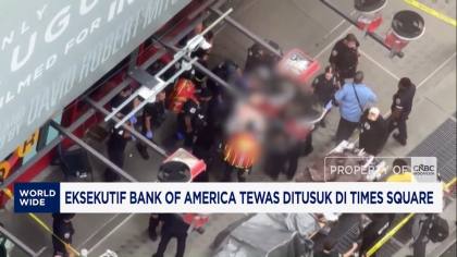 Video: Eksekutif Bank of America Tewas Ditusuk di Times Square