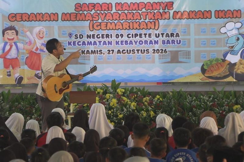 Sudin KPKP Jaksel edukasi gemar makan ikan agar siswa sehat dan cerdas