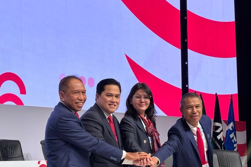 Erick Thohir ingatkan timnas U20 Indonesia tidak cepat puas