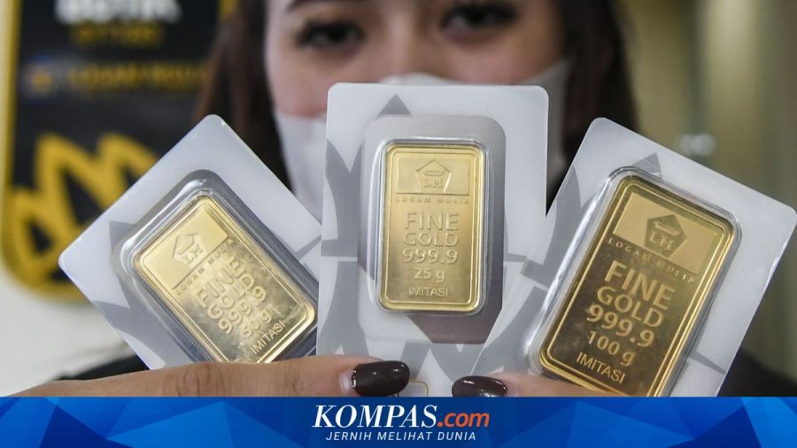 Harga Emas Antam Sepekan: Turun Rp 70.000 per Gram