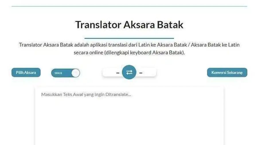 Cara Translate atau Menerjemahkan Aksara Batak ke Latin Online Mudah dan Cepat