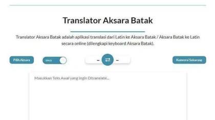 Cara Translate atau Menerjemahkan Aksara Batak ke Latin Online Mudah dan Cepat