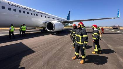 Alami Pecah Ban, Garuda Indonesia Ungkap Kondisi Penumpang GA-604