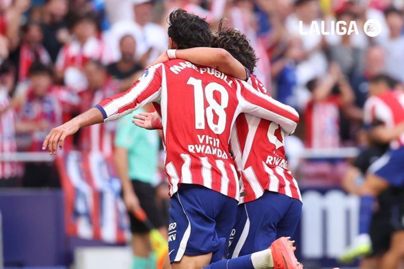 Diwarnai kartu merah, Atletico Madrid ditahan imbang Villarreal 2-2