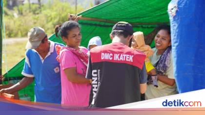 KKN Tanggap Bencana Unhas Layani 64 Warga dan 13 Anak Korban Gempa NTT