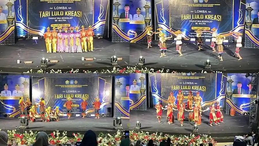 Daftar SMA dan SMK di Sulawesi Tenggara Peserta Lomba Tari Lulo Kreasi di Taman Budaya Kendari