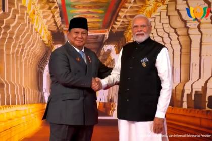 Prabowo disambut PM Modi saat tiba di KTT ke-18 BRICS