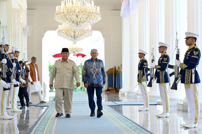 Prabowo terima Ramos-Horta dan 20 peraih Nobel di Istana Merdeka