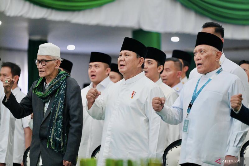 Prabowo tutup rangkaian Muktamar NU, ucapkan selamat ke pimpinan baru