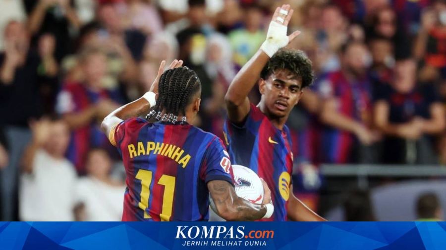 Hasil dan Klasemen Liga Spanyol: Barcelona Menang 5-2, Puncaki LaLiga