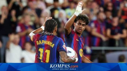 Hasil dan Klasemen Liga Spanyol: Barcelona Menang 5-2, Puncaki LaLiga