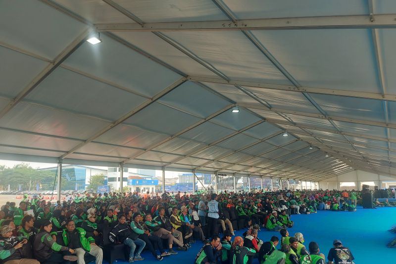 6.000 ojol hadiri gebyar keselamatan berlalu lintas di Tangerang