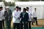 Hadiri Pembukaan Muktamar ke-35 NU, Prabowo Kenakan Koko Putih dan Peci Hitam
