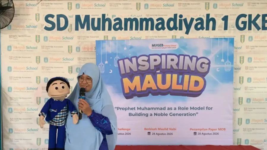 Dongeng Bunda Daniek Ajak Siswa Mugeb PS Belajar Kesabaran Rasulullah SAW