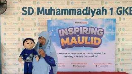 Dongeng Bunda Daniek Ajak Siswa Mugeb PS Belajar Kesabaran Rasulullah SAW