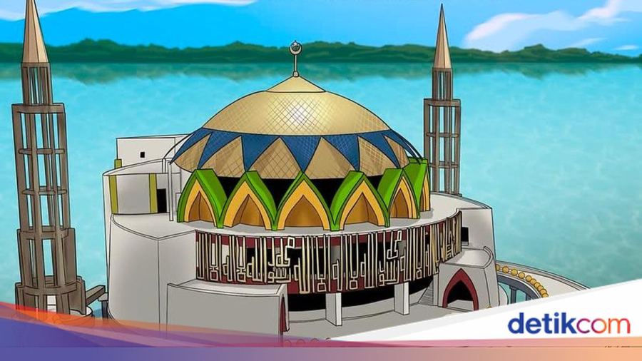 Juventus Unggah Gambar Masjid Terapung Parepare, Ucapkan Selamat Maulid