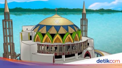 Juventus Unggah Gambar Masjid Terapung Parepare, Ucapkan Selamat Maulid