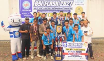 SMA MBS BP FAI UMJ Raih Juara 1 Futsal BSI Flash 2027 Bogor Raya