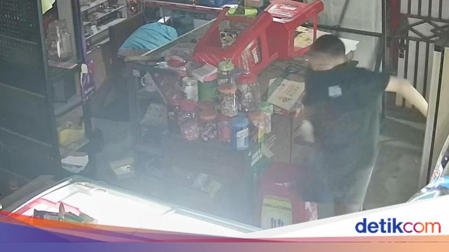 Maling Bobol Kios di Parepare Terekam CCTV, Gasak Rokok-Minuman Dingin