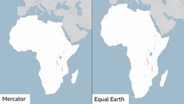 Peta Baru dengan Ukuran Asli Afrika Diadopsi PBB