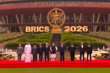 Momen Prabowo tanam pohon bersama para pemimpin BRICS di India